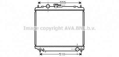 AVA QUALITY COOLING mt2181 -  Радиатор, охлаждение двигателя